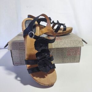 Canyon River Blues blossom cork wedge sandal.  Size 7.5 medium.
